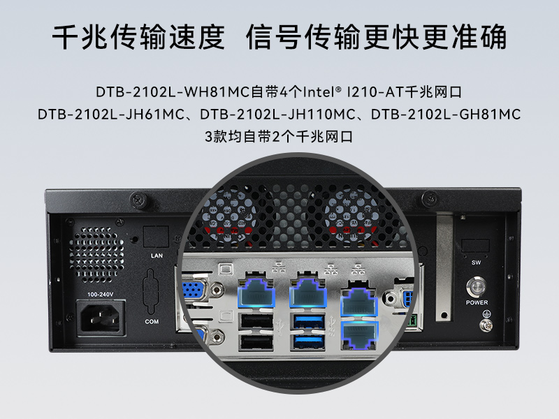 熊猫桌面式工控机,工业服务器厂家,DTB-2102L-JH61MC